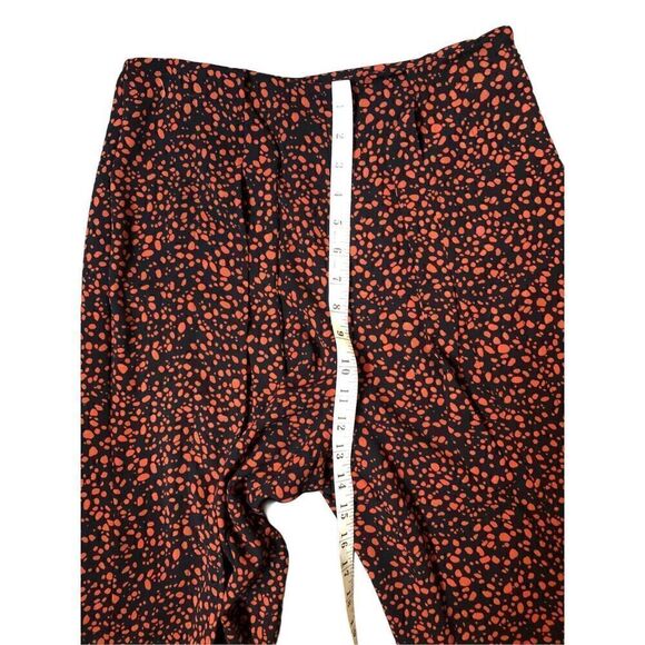 BP black and orange palazzo high waist with attach front tie belt wide leg size - Picture 10 of 13